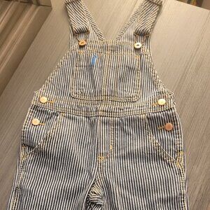 Toddler Striped Overalls